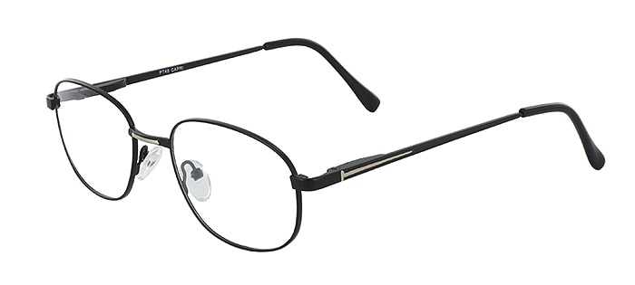 Prescription Glasses Model PT48-BLACK-GOLD-45