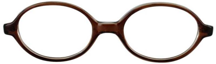 Prescription Glasses Model GUMBALL-BROWN-FRONT