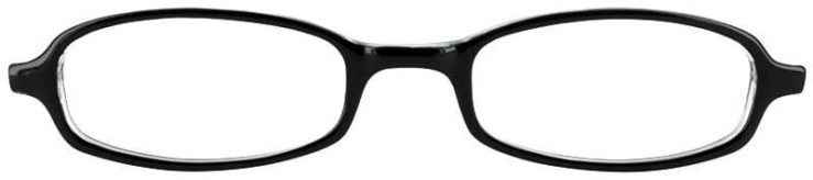 Prescription Glasses Model U17-BLACK CRYSTSL-FRONT