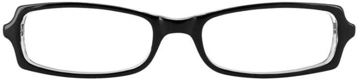 Prescription Glasses Model U35-BLACK-FRONT