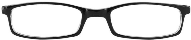 Prescription Glasses Model U42-BLACK-FRONT