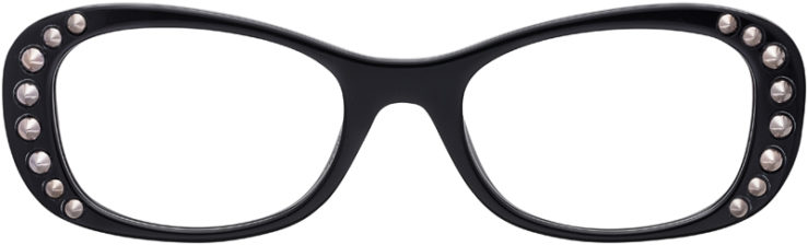 PRESCRIPTION-GLASSES-MODEL-PRADA-VPR21R-BLACK-FRONT