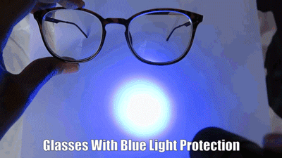 how to test blue light glasses photo