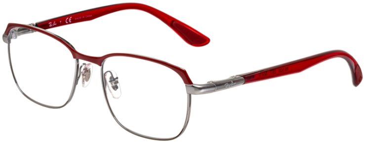 prescription-glasses-model-Ray-Ban-RX6420-Red-Gunmetal-45