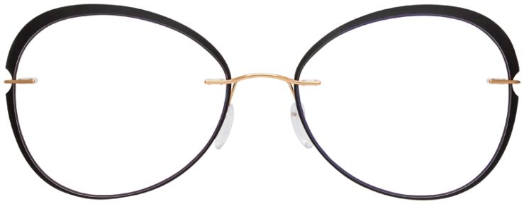 prescription-glasses-model-Silhouette-Dynamics-Colorwave-Matte-Black-Gold-FRONT