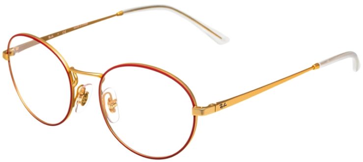 prescription-glasses-model-Ray-Ban-RB6439-Red-Gold-45
