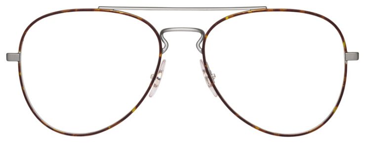 prescription-glasses-model-Ray-Ban-RB6413-Tortoise-Gunmetal-FRONT