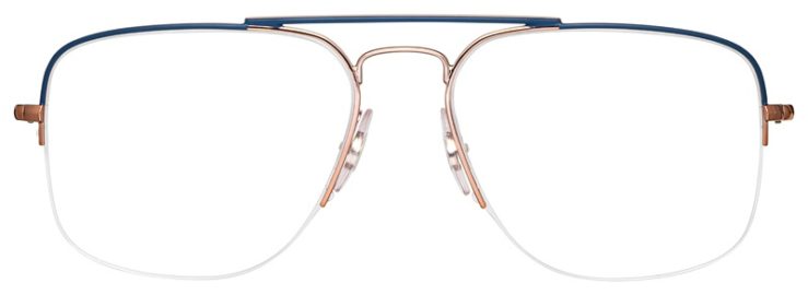 prescription-glasses-model-Ray-Ban-RB6441-Bronze-Blue-FRONT
