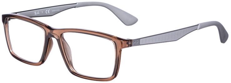 prescription-glasses-model-Ray-Ban-RB7056-Clear-Brown–45