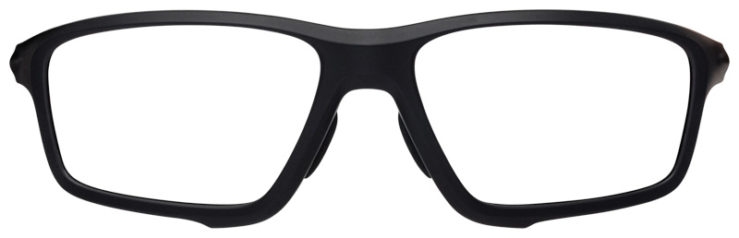 prescription-glasses-model-Oakley-Crosslink-Zero-A-Matte-Black-Clear-FRONT