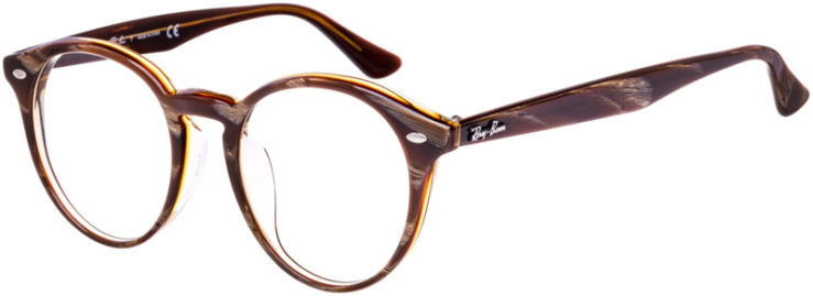 prescription-glasses-model-Ray-Ban-RX2180VF-Striped-Brown-45