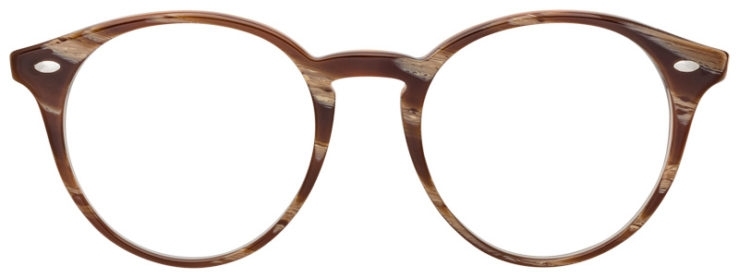 prescription-glasses-model-Ray-Ban-RX2180VF-Striped-Brown-FRONT