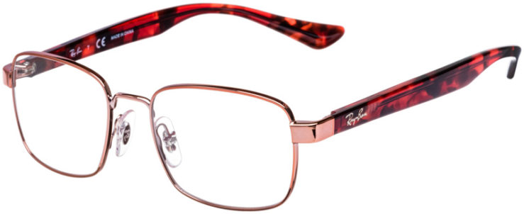 prescription-glasses-model-Ray-Ban-RX6445-Rose-Gold-45