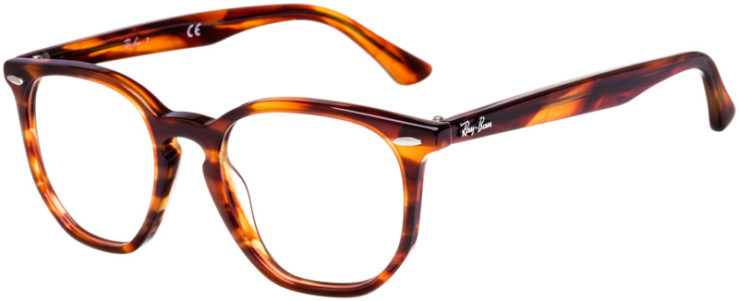 prescription-glasses-model-Ray-Ban-RX7151F-Havana-Brown-45