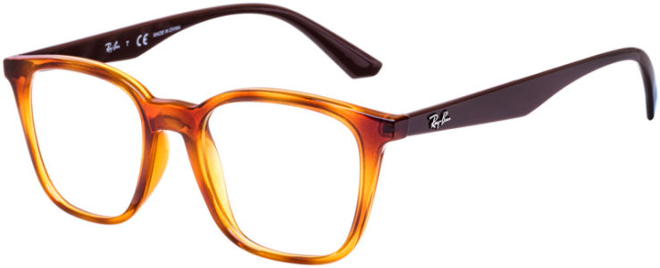 prescription-glasses-model-Ray-Ban-RX7177-Havana-Brown-45