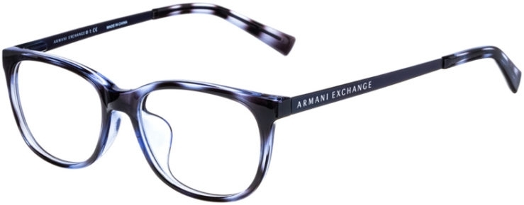 prescription-glasses-model-Armani-Exchange-AX3005F-Blue-Havana-45