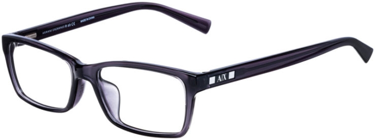 prescription-glasses-model-Armani-Exchange-AX3007F-Black-Transparent-45
