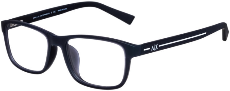 prescription-glasses-model-Armani-Exchange-AX3021F-Matte-Blue-45