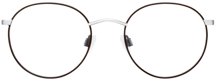 prescription-glasses-model-Calvin-Klein-CK19146F-Matte-Brown-Silver-FRONT