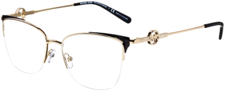prescription-glasses-model-Michael-Kors-MK3044B-Odessa-Gold-Black-45