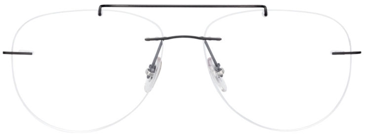 prescription-glasses-model-Ray-Ban-RX8749-Gunmetal-Black-FRONT