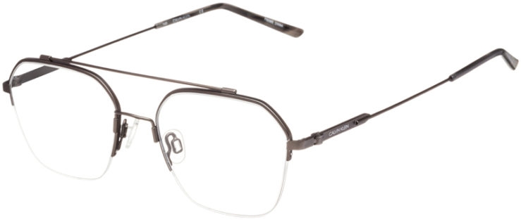 prescription-glasses-model-Calvin Klein CK19143F-Satin Gunmetal-45