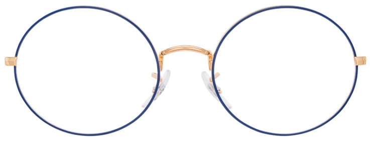 prescription-glasses-model-Ray-Ban-RB1970V-Blue-Gold-FRONT