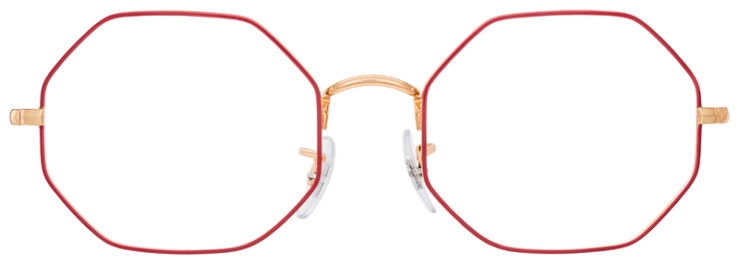 prescription-glasses-model-Ray-Ban-RB1972V-Red-Gold-FRONT