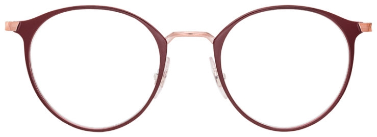 prescription-glasses-model-Ray-Ban-RB6378-Burgundy-FRONT