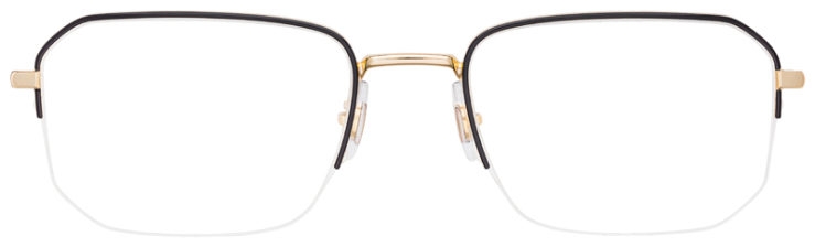 prescription-glasses-model-Ray-Ban-RB6449-Black-Gold-FRONT
