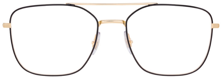 prescription-glasses-model-Ray-Ban-RB6450-Black-Gold-FRONT