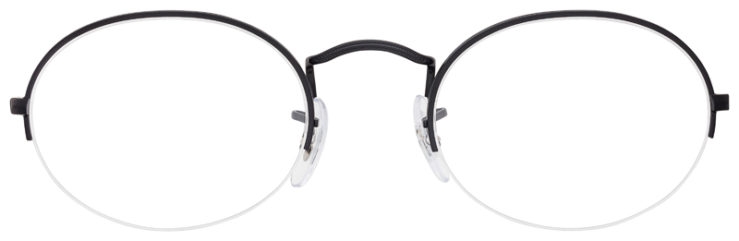 prescription-glasses-model-Ray-Ban-RB6547-Matte-Black-FRONT