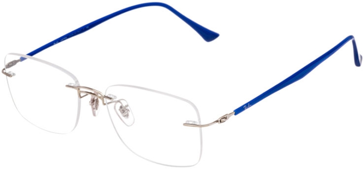 prescription-glasses-model-Ray Ban RB8750-Silver Blue-45