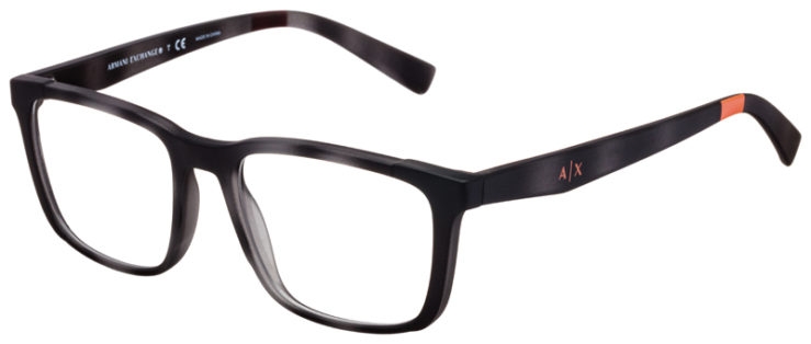 prescription-glasses-model-Armani-Exchange-AX3052-Matte-Grey-Havana-45