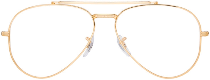 prescription-glasses-model-Ray-Ban-RB3625V-Gold-FRONT