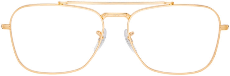 prescription-glasses-model-Ray-Ban-RB3636V-Gold-FRONT