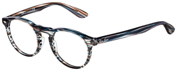 prescription-glasses-model-Ray-Ban-RB5283-Blue-Grey-Striped-45