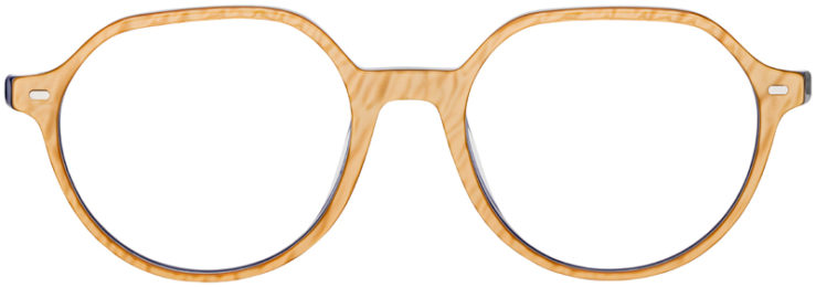 prescription-glasses-model-Ray-Ban-RB5395-Gold-Blue-FRONT