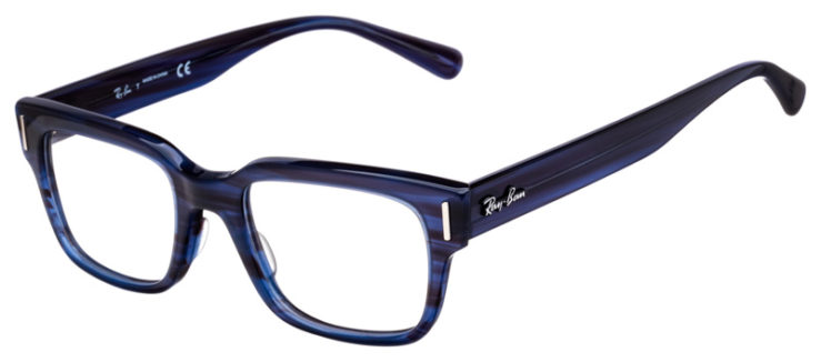 prescripiton-glasses-model-Ray-Ban-RB5388-Striped-Blue-45