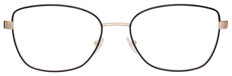 prescription-glasses-model-Michael-Kors-MK3043-Black-Gold-FRONT