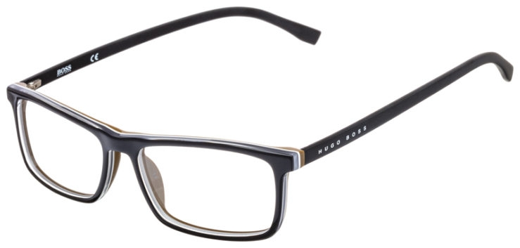 prescription-glasses-model-Hugo Boss-Boss 0765-Black-45