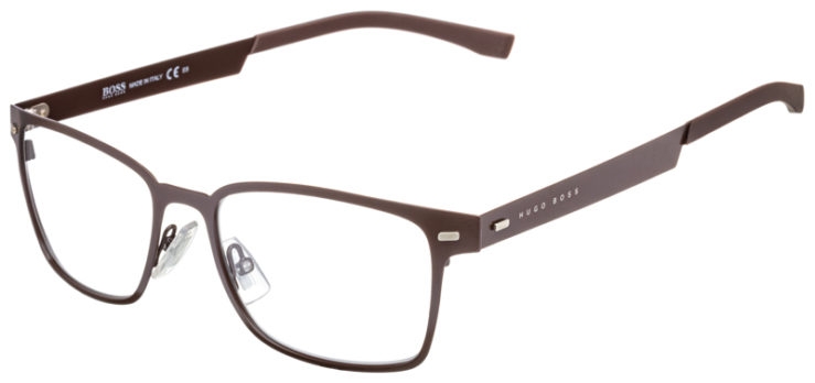 prescription-glasses-model-Hugo Boss-Boss 0937-Matte Brown-45