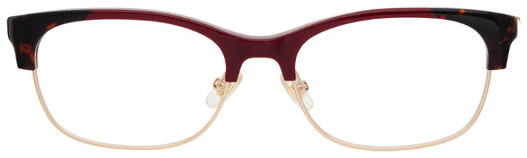 prescription-glasses-model-Kate Spade-Adali-Opal Burgundy-Front