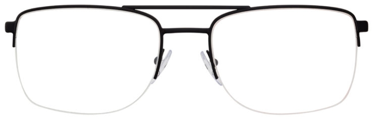 prescription-glasses-model-Prada-VPS 51M-Black Rubber-Front