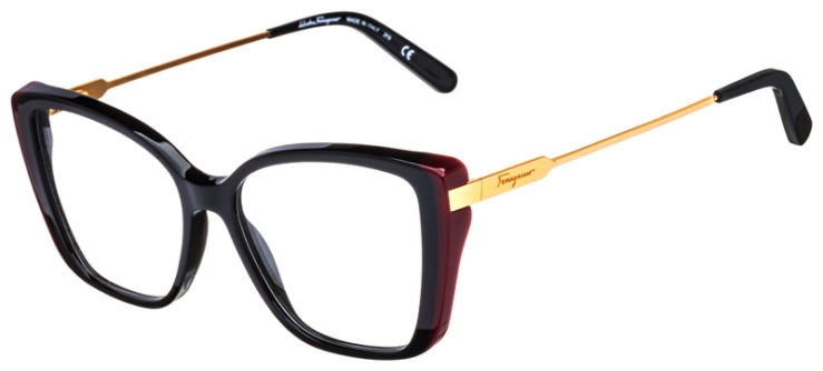 prescription-glasses-model-Salvatore Ferragamo-SF2850-Black Burgundy-45