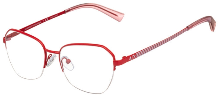 prescription-glasses-model-Armani-Exchange-AX1045-Matte-Red-45