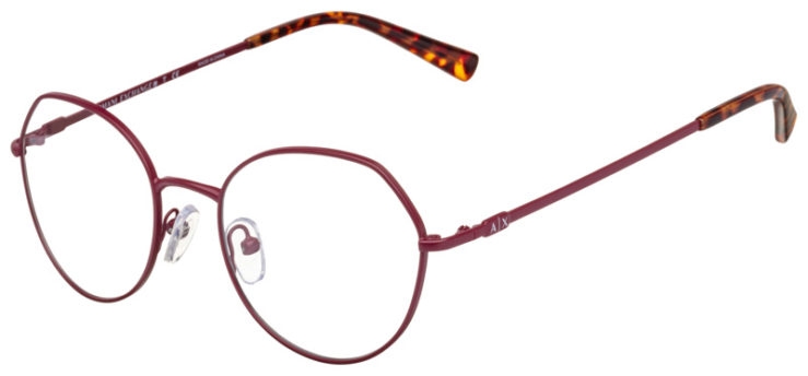 prescription-glasses-model-Armani-Exchange-AX1048-Matte-Bordeaux-45