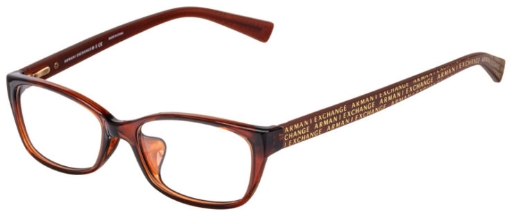 prescription-glasses-model-Armani-Exchange-AX3009F-Brown-45