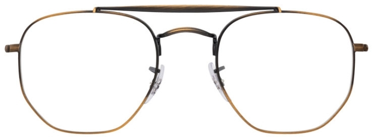 prescription-glasses-model-Ray-Ban-RB3648V-Antique-Gold-Front