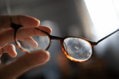 How to prevent eyeglasses from fogging up?